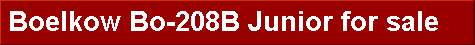  Boelkow Bo-208B Junior for sale 